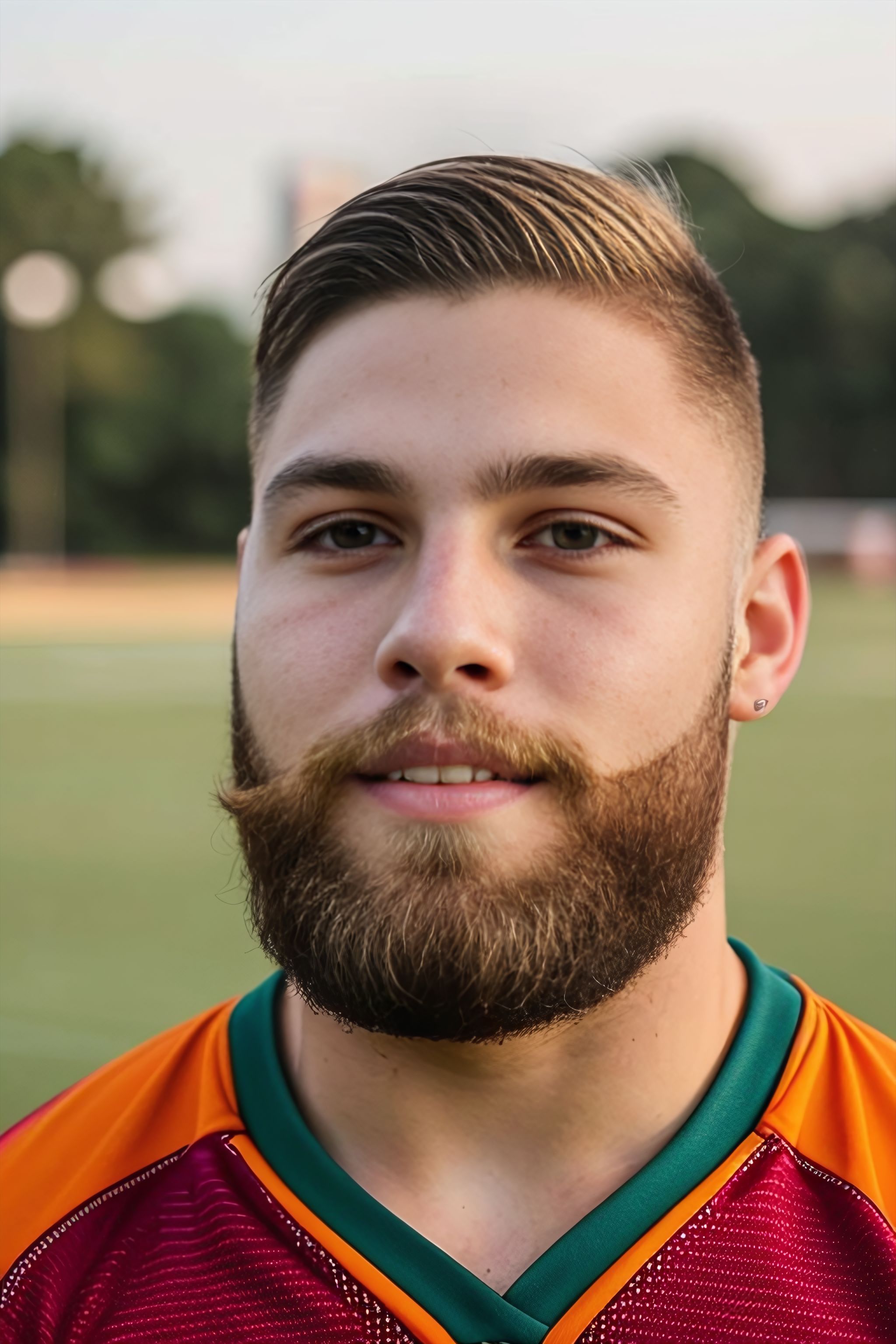 Portrait generated with Stable Diffusion.